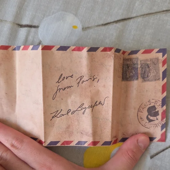 Karl Lagerfeld Plum Shoulder Bag with Gold Chain - Picture 15 of 16